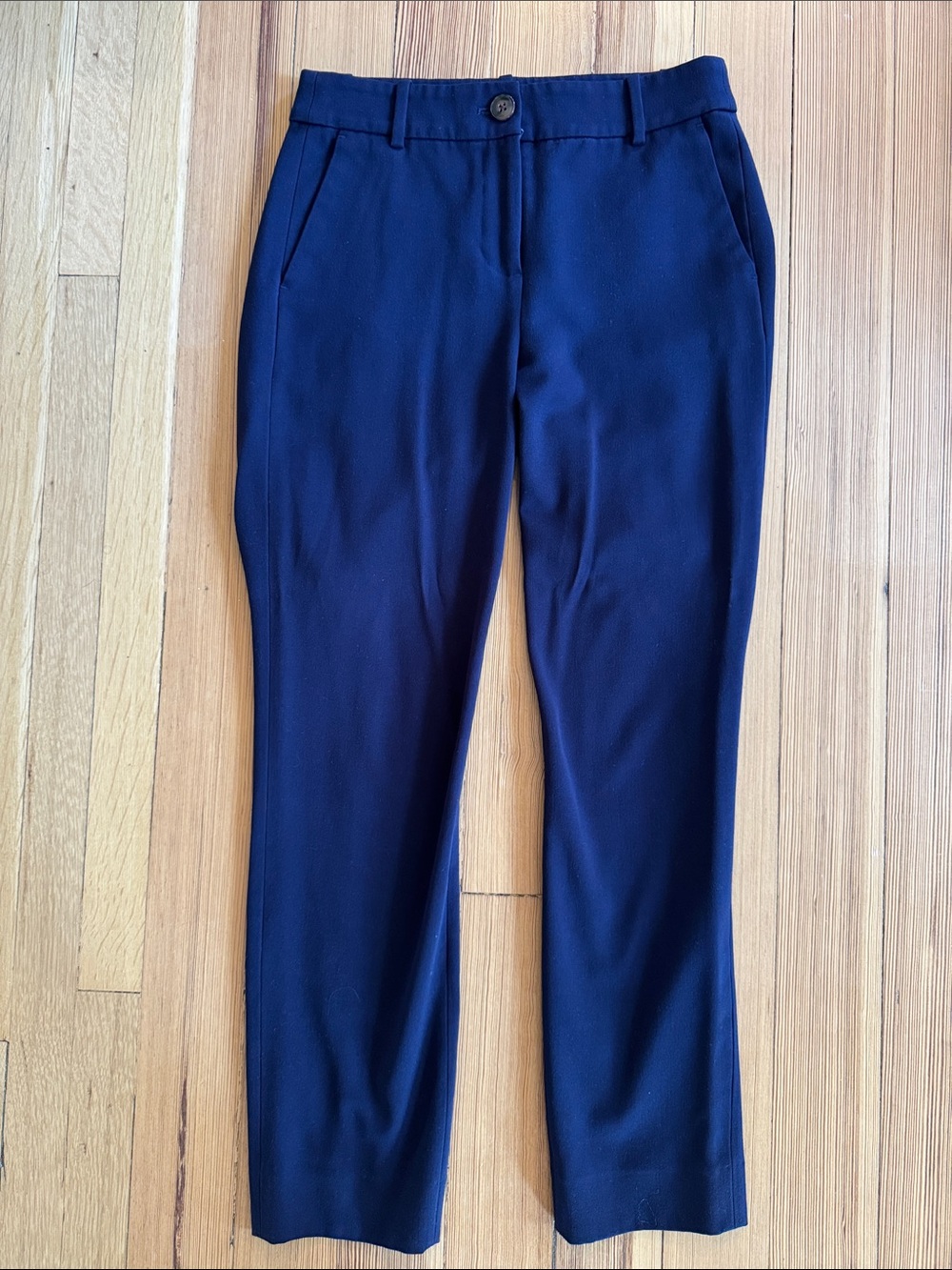 J. Crew Navy Straight-Leg Dress Trousers